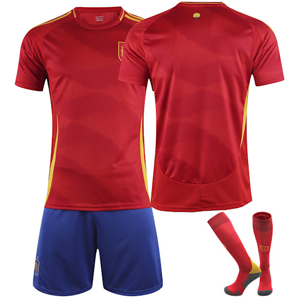 2024 Spania European Cup hjemmebane drakt fotballuniform XXXL(200-210cm)