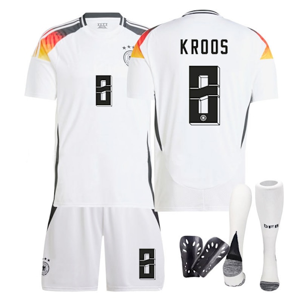 2425 Tyskland hemmatröja Kroos kostym fotbollströja B XXL(185-190cm)