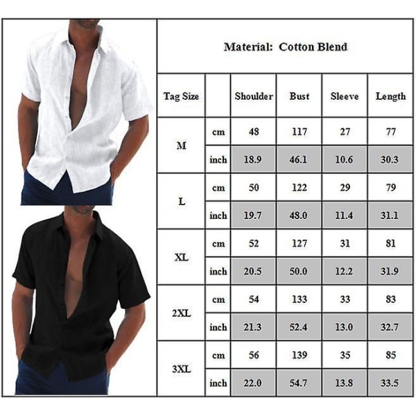 Herrar Sommar Casual Enfärgad Kortärmad Business Skjorta Grey 3XL