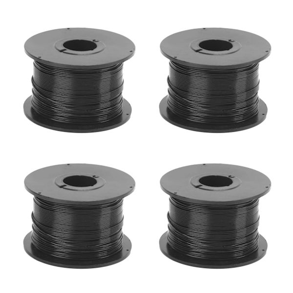 4 kpl metallista kierrettävää puutarhasidettä, uudelleenkäytettävä kiinnitys, leikattava galvanoitu rautalanka 0,8 mm