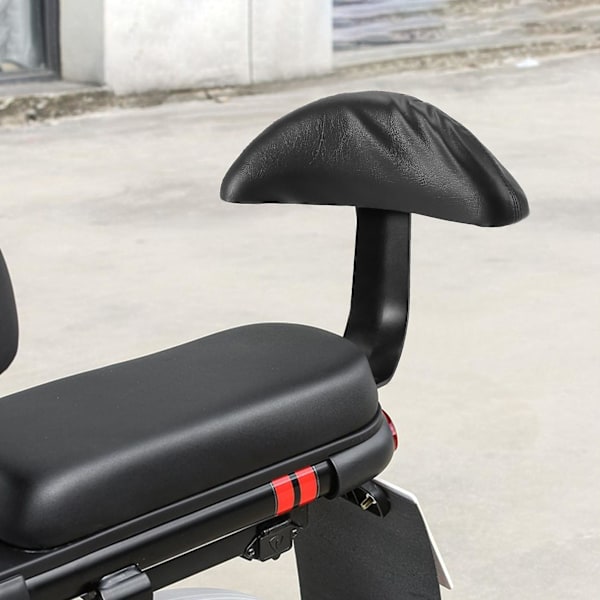 Elektrisk Cykel Ryglæn Ombygget Batteri Cykel Børneryglæn Ryg Pude Pude Ryglæn Til Motorcykel Black
