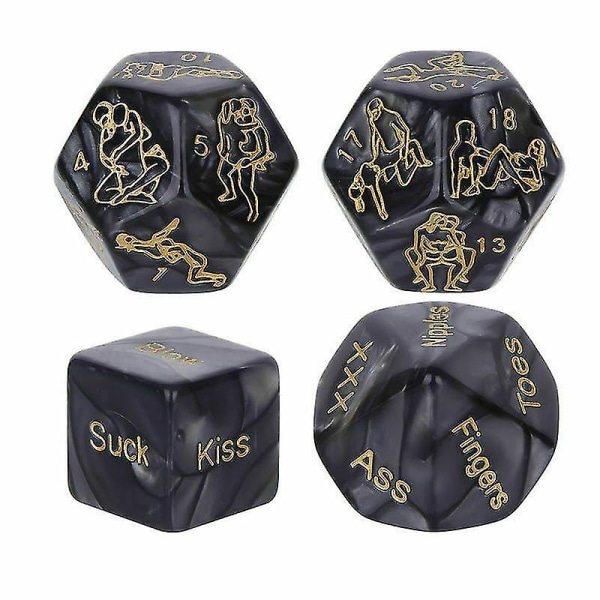 4/6pcs Adult Couple Love Dice Glow Funny Dice Position Dice Love Game Toy 4PCS