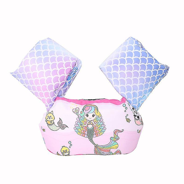 Livräddningsväst för småbarn Simväst Simfloaties Kompatibel med småbarn Flickor och pojkar Barn Simvästar -ES Scaly Mermaid