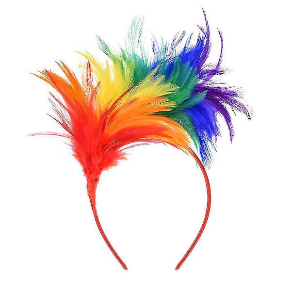 Mode Mardi Gras Hårband Enkelt Cosplay Hårband Multifunktionellt Festival Hårband För Kvinnor White Red
