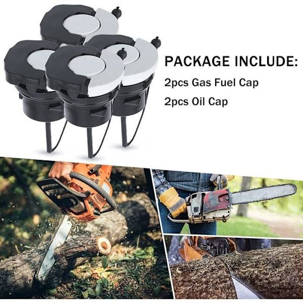 4 stk Drivstofflokk Drivstofflokk Kompatibel med STIHL MS171 MS181 MS200 MS210 MS230 MS240 MS250 MS260 MS340 MS200T MS211 MS192 MS192T Re