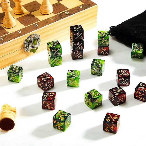 48 stycken Counters D6 Square Loyalty Counter kompatibel med ,,c