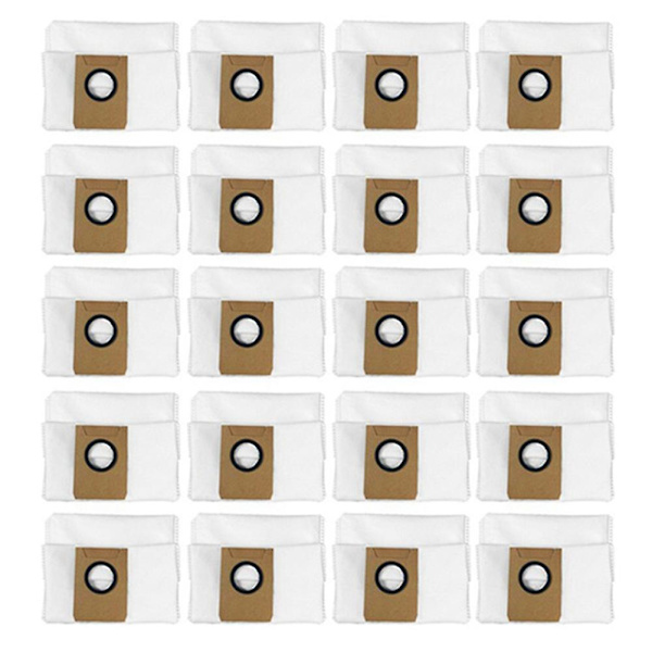 Dammsugarpåse med hög kapacitet och läckagesäker för Deebot X1 Omni robotdammsugare, 20-pack as shown