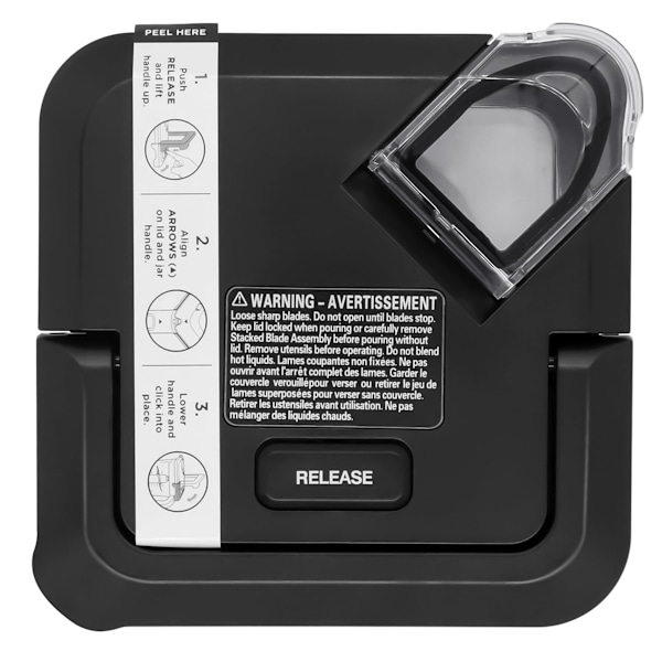 Låsende lågerstatning til Ninja Blender 72oz XL kander, erstatning firkantet toplåg til Ninja BL610 BL710WM BN701