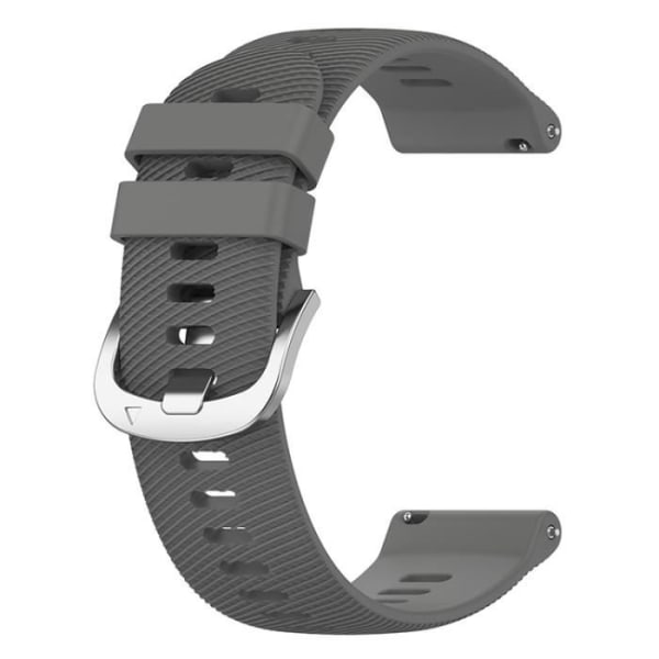20MM (grå) klokkerem, med original rustfri stålspenne, tilbehør til Garmin VivoMove Trend