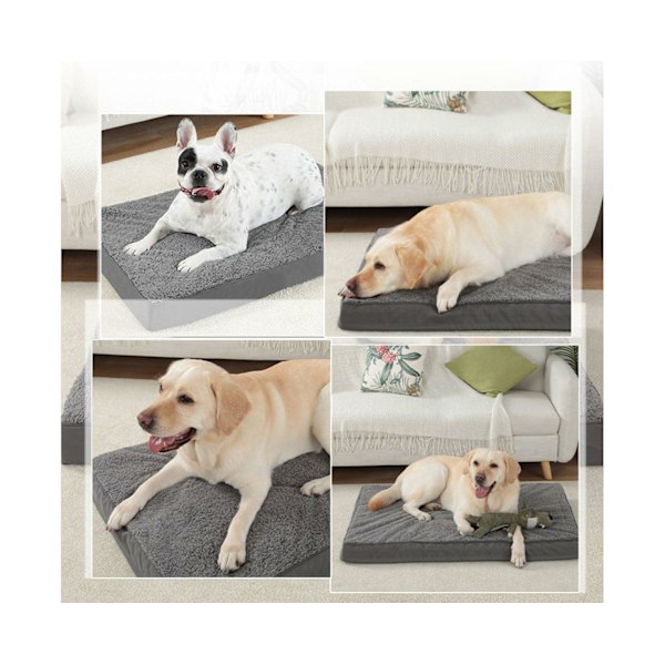 Avtakbar Vaskbar Vanntett Hundeseng Anti-Bittdyne Soveseng Hundeseng 75x47x7cm