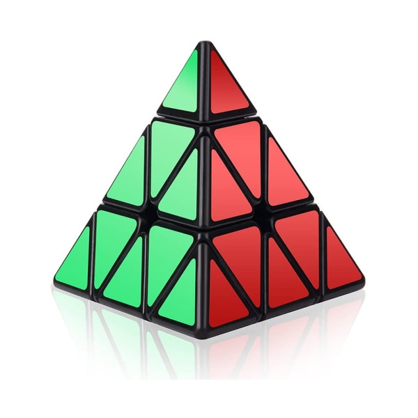 ROXENDA Pyraminx Speed Cube - Ultra Rask Glansfull 3x3x3 Pyramidespill