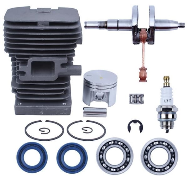 NIKASIL Cylinder Kolv Vevaxel Toppfinish-kit Kompatibel med STIHL MS180 018 38MM Motorsåg