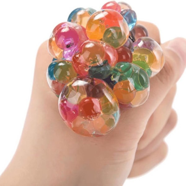 Psychedelic Rainbow Stress Reliever Ball 3st -ES