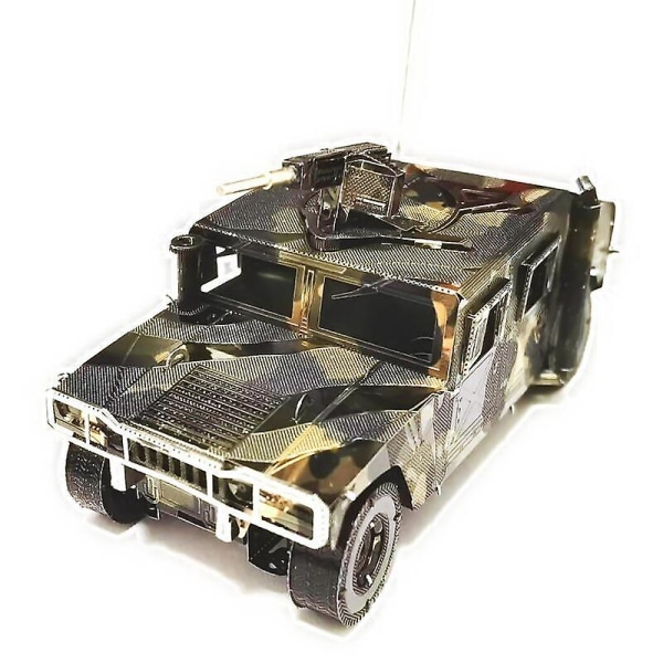 3D Metal Puslespil DIY Håndbog Berømte Tank Militærserie Tiger Tanks T-34 Js-2 M1a1 Tankmodel Saml Puslespil Hummer