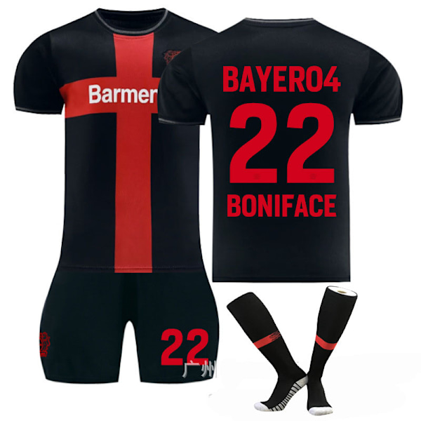 2425 Leverkusen hjemmetrøye Boniface fotballdrakt B 24(130-140cm)