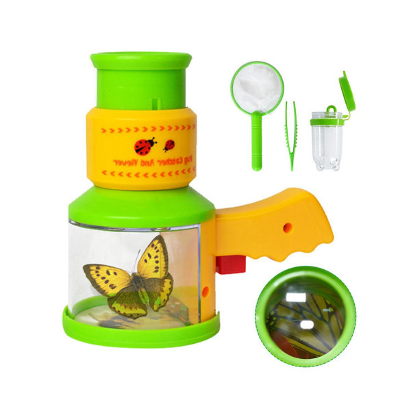 4 kpl:n hyönteisten sieppaaja ja katseluväline set lapsille