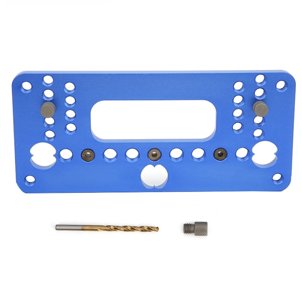 Woodworking Jig Hole Opener Puncher Blue Aluminium Alloy Locator with Screwdriver 08610A Type08610A Type Blue