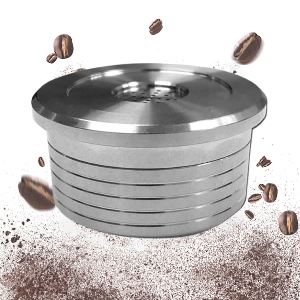 20 ml kaffekapsel ensfarvet genanvendeligt rustfrit stål kompatibelt espressomaskinefilter til Delta Q Ndiq7323