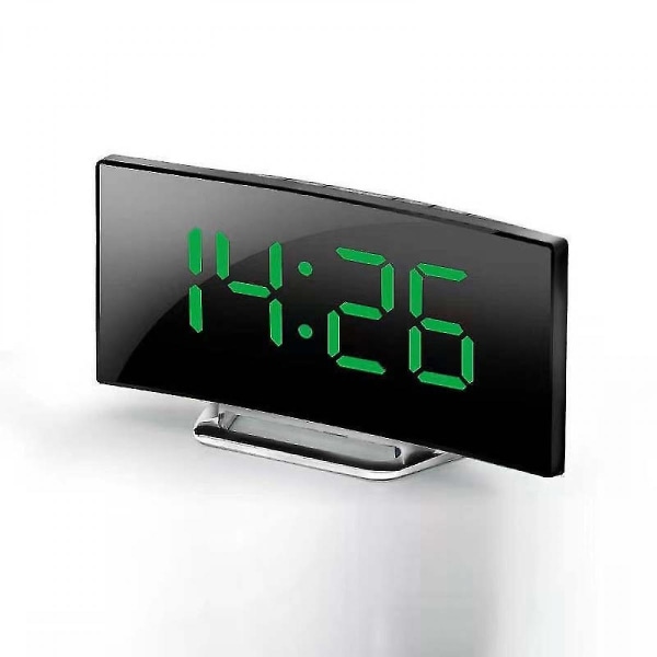 Digital vekkerklokke for soverom - Stor 7" LED-skjerm med dimmer, snooze, 7 nattlys, enkel å stille inn, usb-ladere, batteribackup, 12/24 timer for