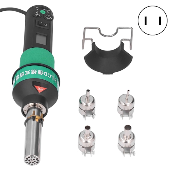 Heta luftpistol Digital display Borstlös motor Bärbar uppvärmningsverktyg Set Kit för lödningUS Plug 110V