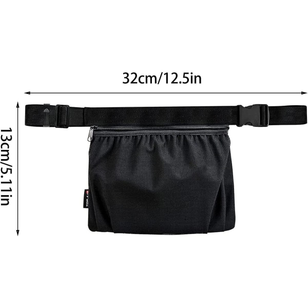 2 stk tennisboldpose, justerbar talje pickleball taske med plads til 6-8 bolde | Tennisboldpose til enhver talje 2 Pcs Single