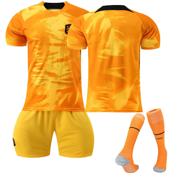 2324 Europeiska cupen Nederländerna hemmatröja fotbollströja uniform träningsdräkt 18(100-110cm)