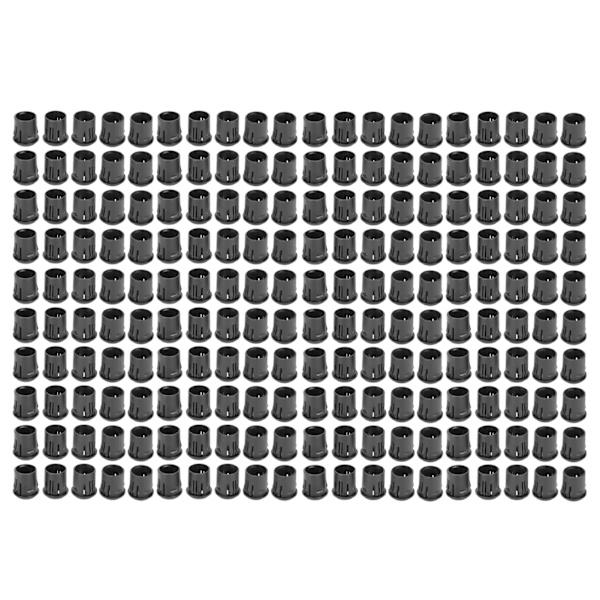 200 st 8 mm LED-lamphållare i plast, lamphållare för glödlampor, svart