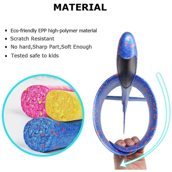 2 pakkaus lentokonelelua, 19 isoa heittävää vaahtomuovilentokonetta, 2 lentokonetta, lentävä lelu lapsille, syntymäpäivälahjat 3 4 5 6 7 8 9 10 11 12-vuotiaille pojille