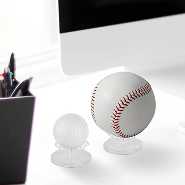 Kaesi boldstativ Høj stabilitet Anti-slip kompakt sportsbold display stativ til golfbold Transparent