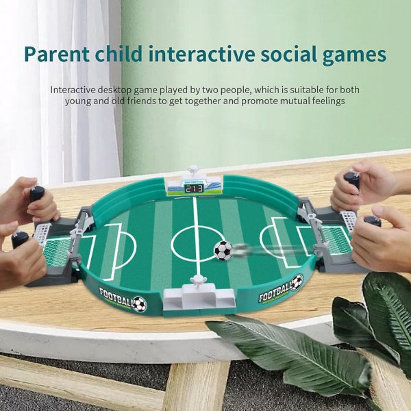 Fodboldbord kompatibelt med familiefest Fodboldbrætspil Desktop Interaktivt fodboldlegetøj Børn Drenge Sport Udendørs bærbart spil Gave mini blue