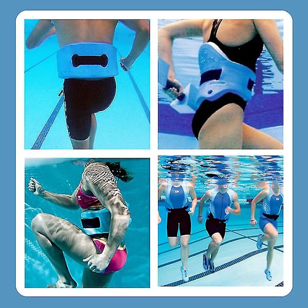 Aqua Aerobics-bälte för vattensporter, simning och fitness , universellt justerbart, säkert simhjälpmedel 67cm*21cm*4cm