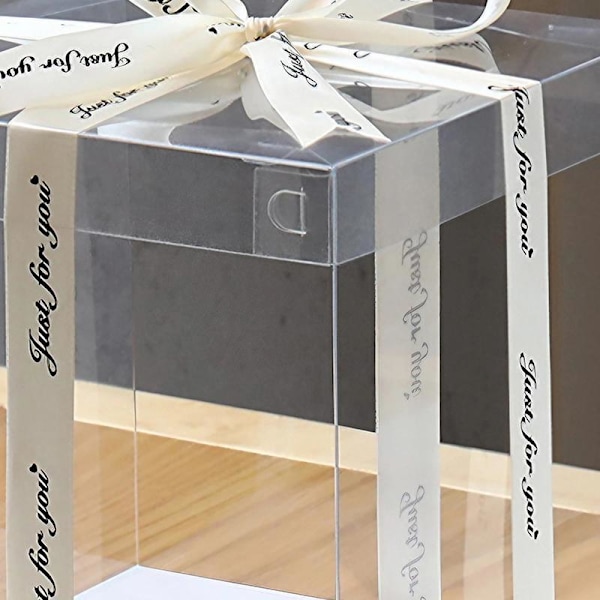 20 st Klar Godisbox Portabel Tårtvisning Transparent Födelsedagstårta