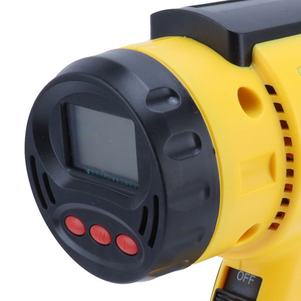 Varmepistol Digital Display Håndholdt Varme Justerbar Temperatur 1100W-1500W L502310(EU Stik 220V )