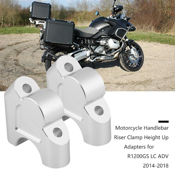 CNC-fräst motorcykelstyrehöjare klämma höjd upp adaptrar för R1200GS LC ADV 14‑18