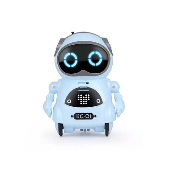 Pocket Blue RC Talking Robot for Kids - Interactive, Singing, Dans, Storytelling