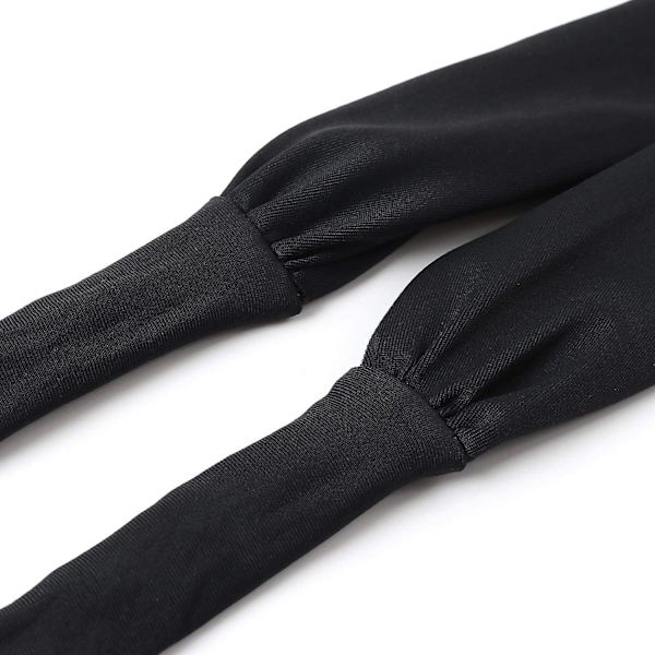 Kvinder Criss Cross Push Up svømmeoverdele Mavekontrol Halter Bikini Højtaljede badedragter Todelte badedragter Black Medium