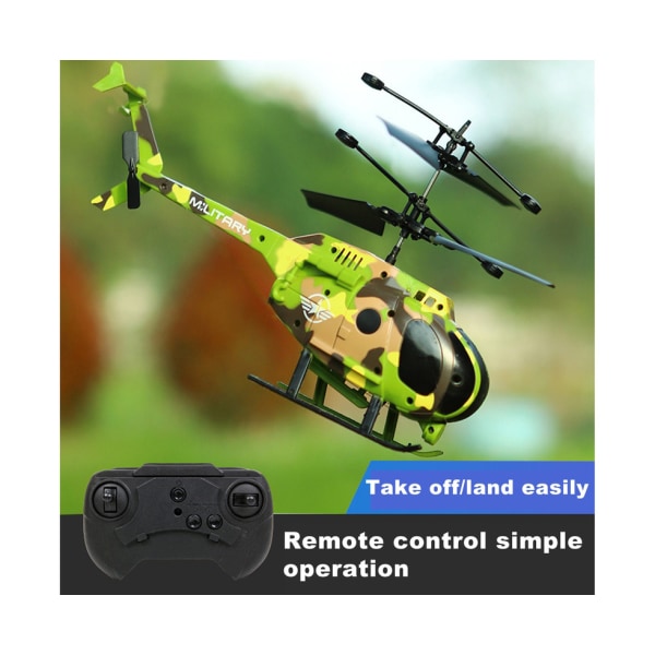 Genopladeligt RC Aircraft Quadcopter Legetøj - Camouflage