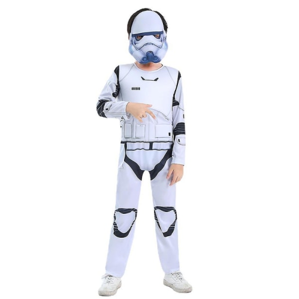 4-12 år børn White Death Trooper Stormtroopers Star Wars Cosplay kostume med maske Halloween julegaver 7-9 Years