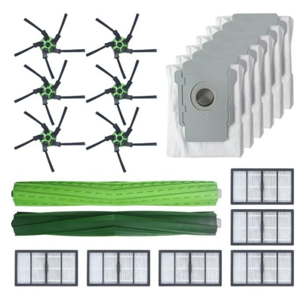 1 pari rullaharjaa, 6 sivuharjaa, 6 HEPA-suodatinta, pölypussi iRobot Roomba S9 (9150) / S9 Plus (9550) pölynimurille