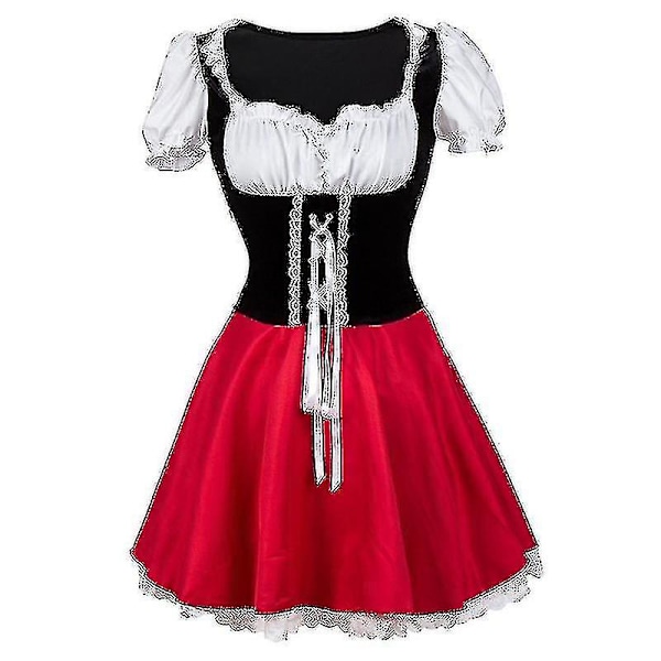 Xs-6xl Deluxe aikuisten Punahilkka-asu, jossa on viitta Naisten naamioituneet Halloween-juhlat, prinsessan naamiaismekko XXXL-Red Riding Hood