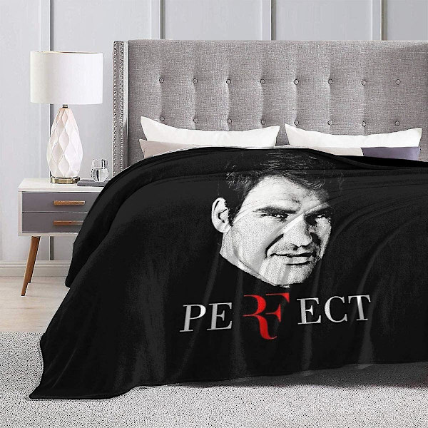 Roger Federer Super Soft Fluffy Micro Fleece flanell filt soffa -y454 -ES 80x60in 200x150cm