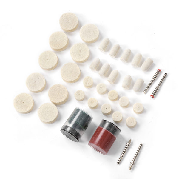 36PCS Uldfilt Slibning Polering Hjul Pads Kit Uld Polering Tilbehør