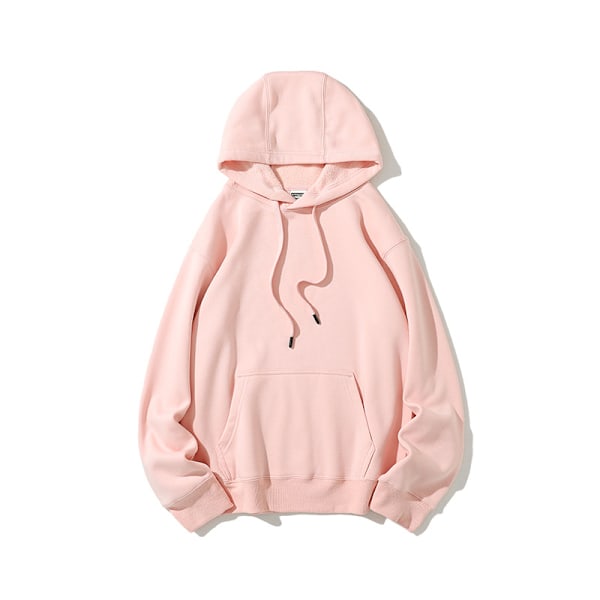 Syksyn ja talven tyylinen fleece-rentoiluhuppari light pink XXL