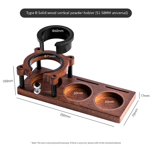 Kaffekværn Opbevaringsstativ Træ Kaffe Tamper Holder Multifunktionel Kaffe Tilbehør Hylde