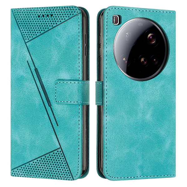 Etui til Xiaomi 15 Ultra 5G Beskyttende Flip Blød PU Læder Telefon Cover Kompatibel med Xiaomi 15 Ultra 5G Green