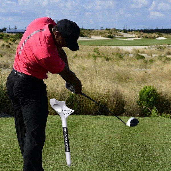Slinx Sinknap 10 stk golf-t-skjorter Slitebestandig bærbar skråinnføring Reduser friksjon Profesjonell Øk avstand Kompakt 10 grader golfball