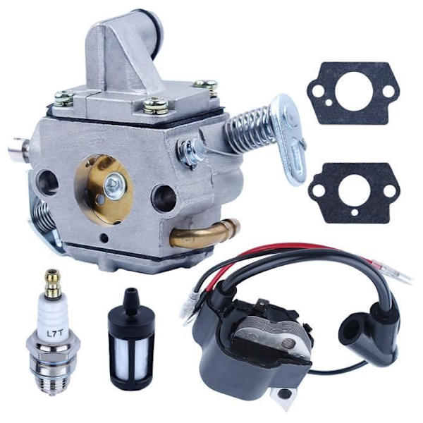 MS170 Förgasare med Tändspole Tuning Kit Kompatibel med Stihl 017018 MS180 MS180C MS170C C1Q-S57A 1130120 0603