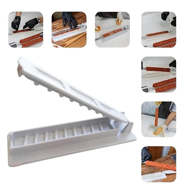 Grillspyd Kebab Maker Grill, Kebab Maker, Kebab Press, Manuell Kabob Form, Form Kofta Kebab som en tradisjonell kokk White