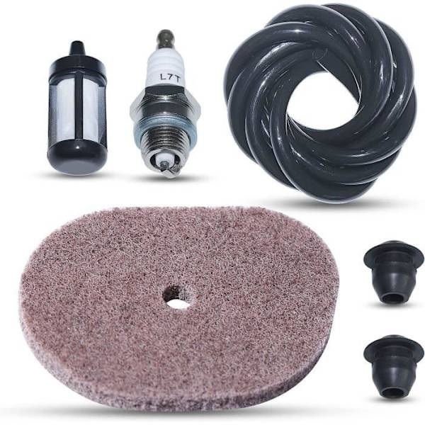 Luftfiltersats med tändstift kompatibel med STIHL FS40 FS56 FS70 FS50 FS56 FS56RC FS70C FC56C FC70C KM56 Trimmer Byt Pa