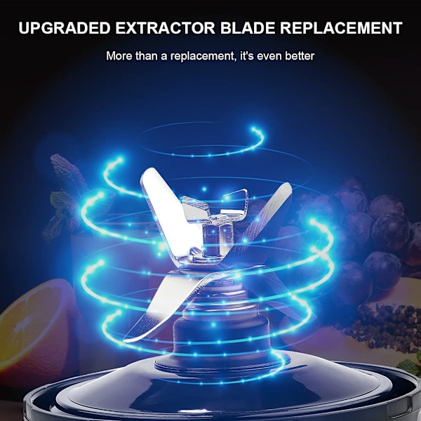 6 finner blenderblad erstatning for Pro Extractor Blade til blenderdele Auto IQ